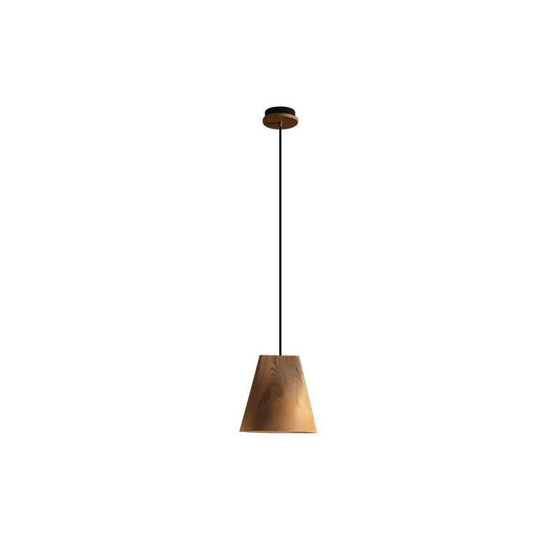 Lustre suspenso assimétrico em madeira Ivarara
