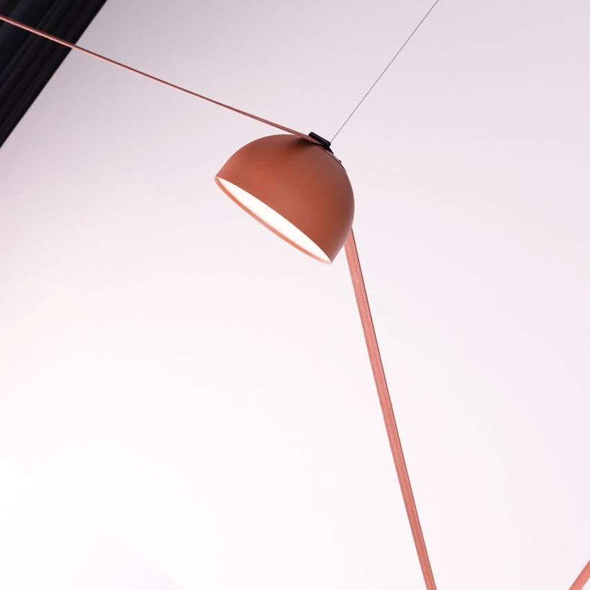 Elarok moderne minimalistisk pendellampe i kombineret læder
