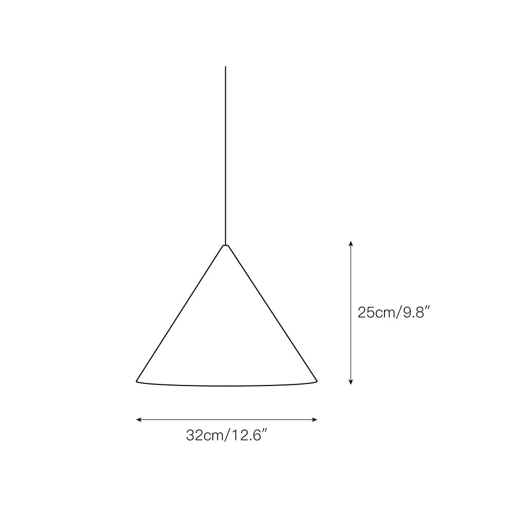 Candeeiro suspenso Caeluvyu em metal escuro de estilo minimalista moderno