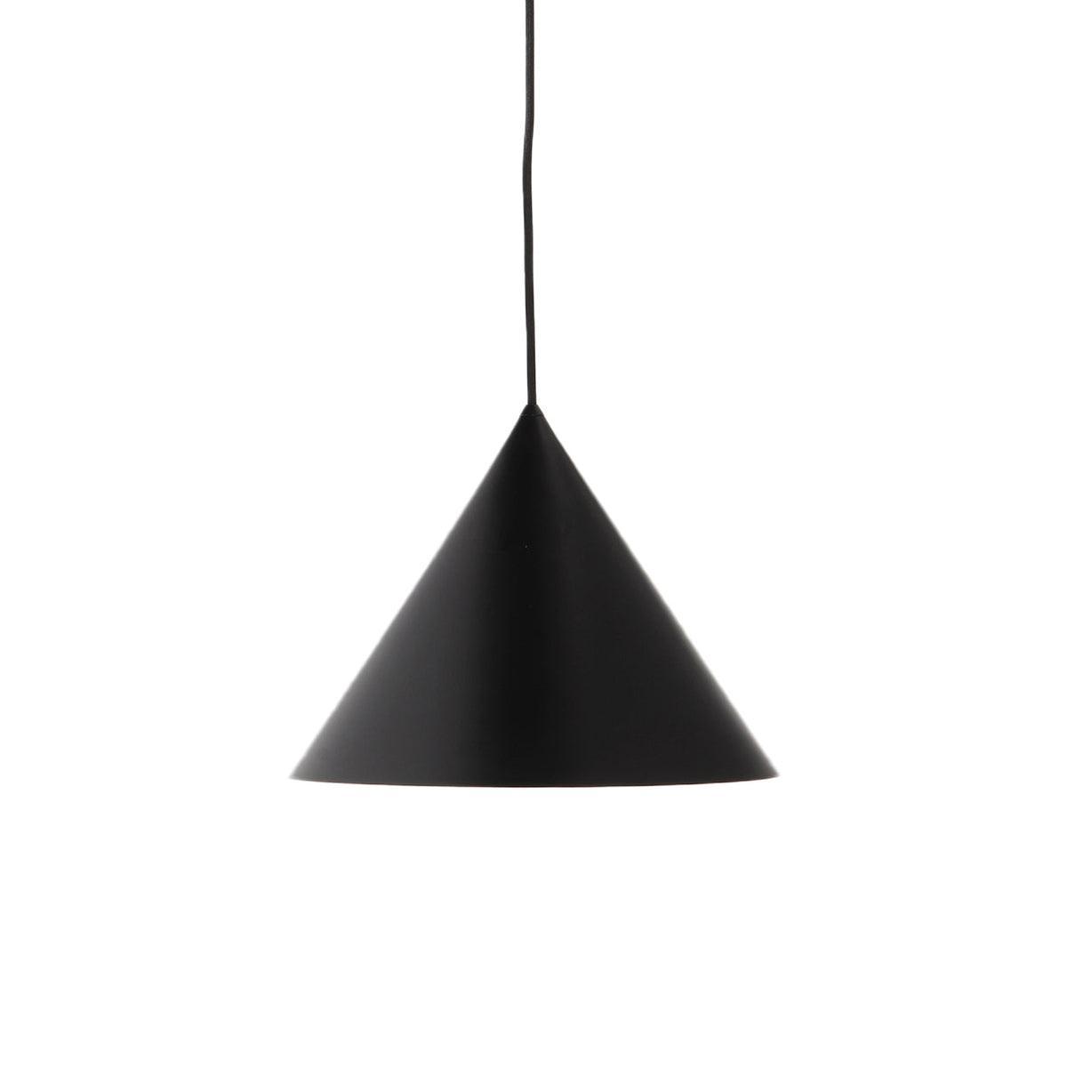 Candeeiro suspenso Caeluvyu em metal escuro de estilo minimalista moderno