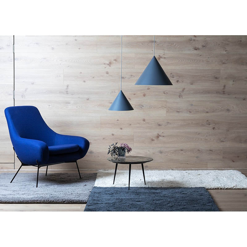 Candeeiro suspenso Caeluvyu em metal escuro de estilo minimalista moderno