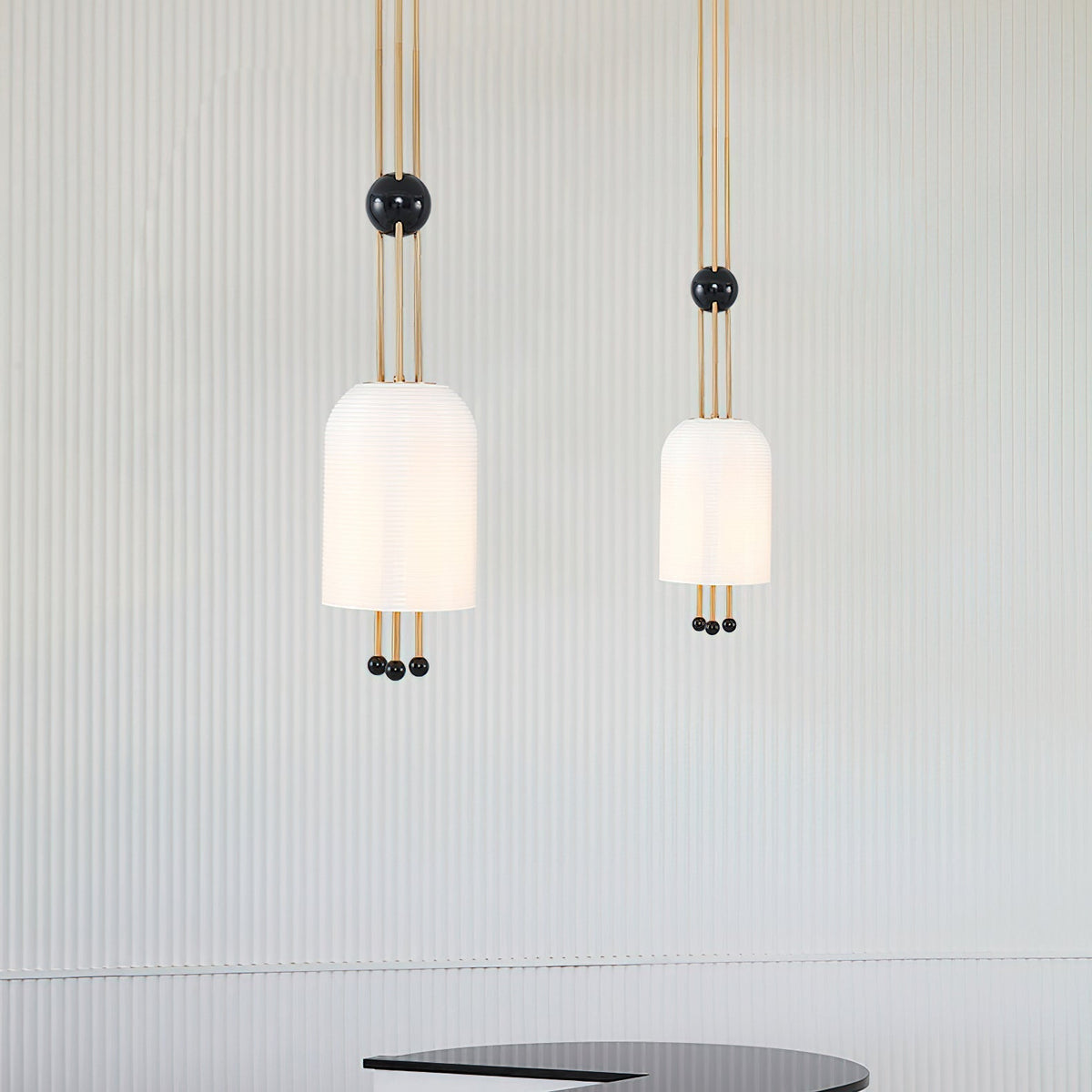 Qir traditionel elegant pendel i glas