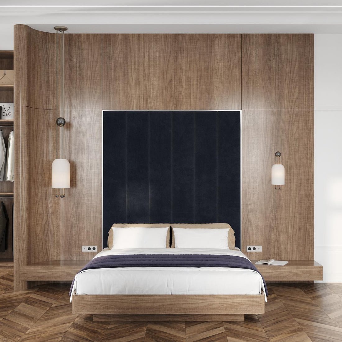 Qir traditionel elegant pendel i glas