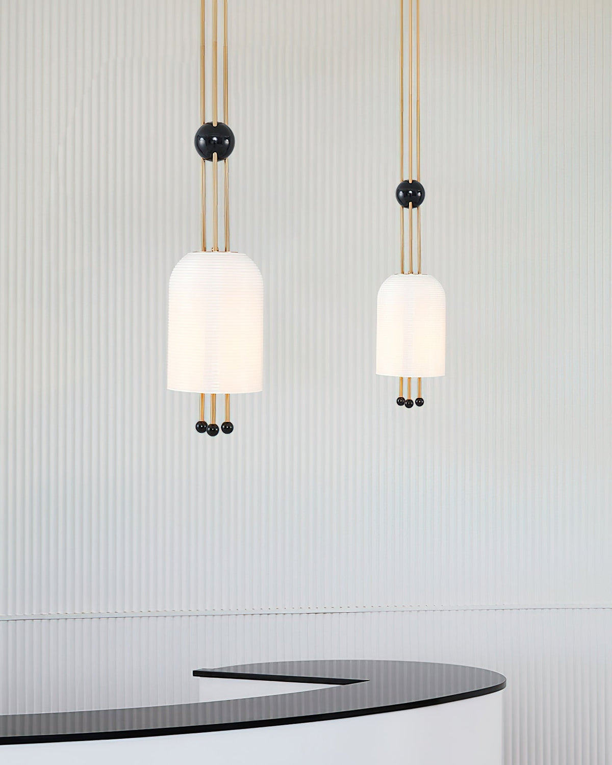 Qir traditionel elegant pendel i glas