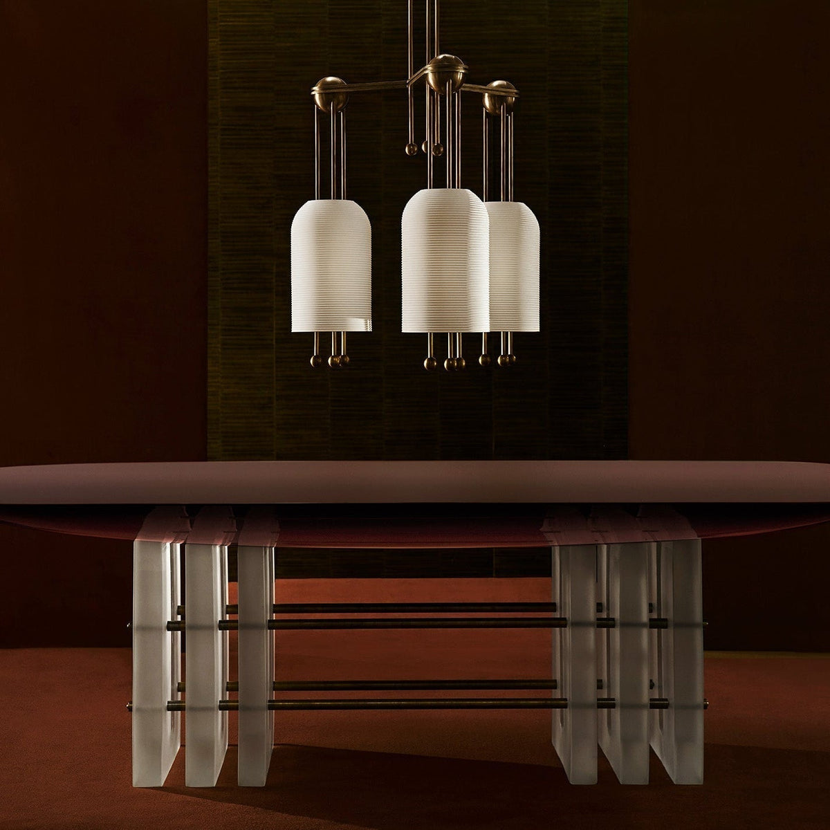 Qir traditionel elegant pendel i glas