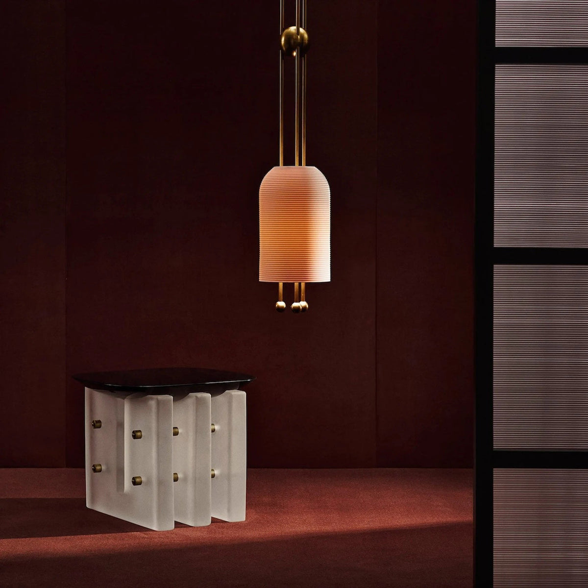 Qir traditionel elegant pendel i glas