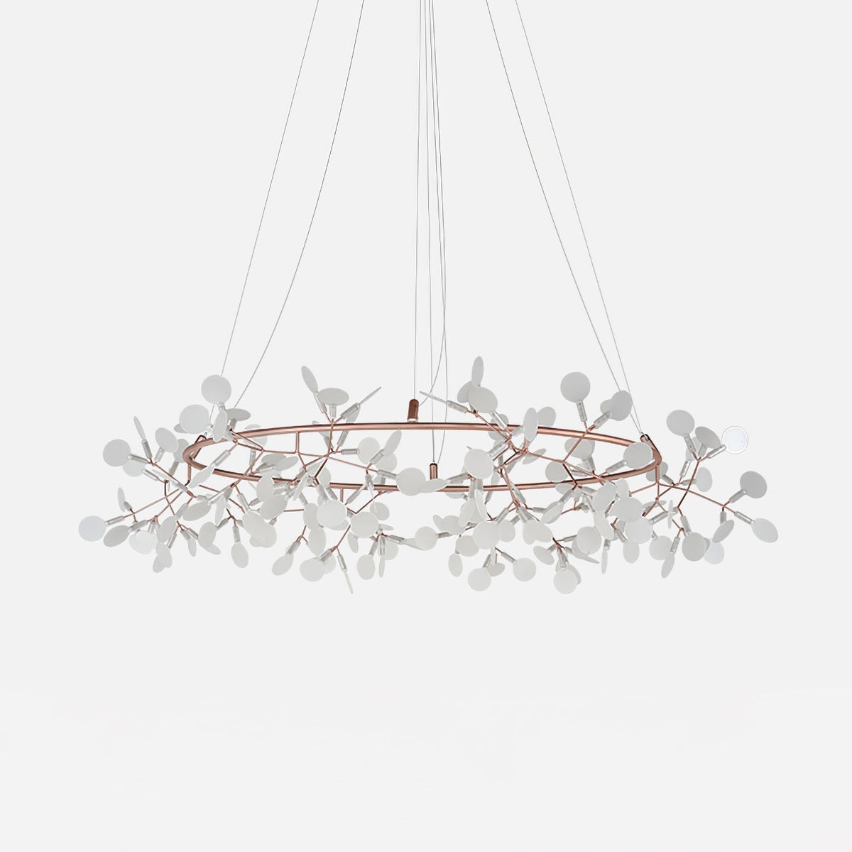 Olivia ainutlaatuinen pyöreä Sputnik-tyylinen art deco -kattokruunu, olohuoneeseen / makuuhuoneeseen