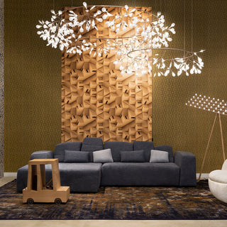 Olivia Modern LED Pendellampa Metall Guld Akryl Vardagsrum/Sovrum