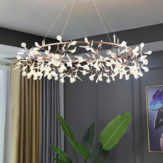 Olivia Modern LED Pendellampa Metall Guld Akryl Vardagsrum/Sovrum