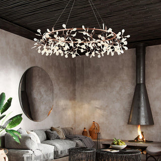 Olivia Modern LED Pendellampa Metall Guld Akryl Vardagsrum/Sovrum