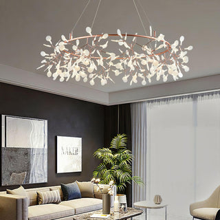 Olivia Modern LED Pendellampa Metall Guld Akryl Vardagsrum/Sovrum