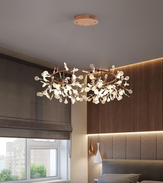 Olivia Modern LED Pendellampa Metall Guld Akryl Vardagsrum/Sovrum