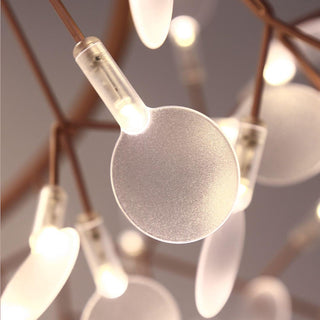 Olivia Modern LED Pendellampa Metall Guld Akryl Vardagsrum/Sovrum