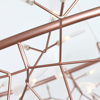 Olivia Modern LED Pendellampa Metall Guld Akryl Vardagsrum/Sovrum
