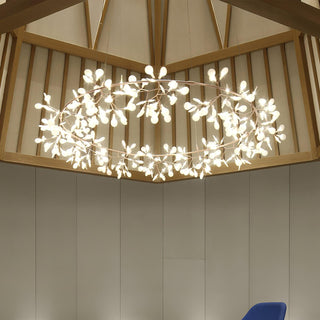 Olivia Modern LED Pendellampa Metall Guld Akryl Vardagsrum/Sovrum