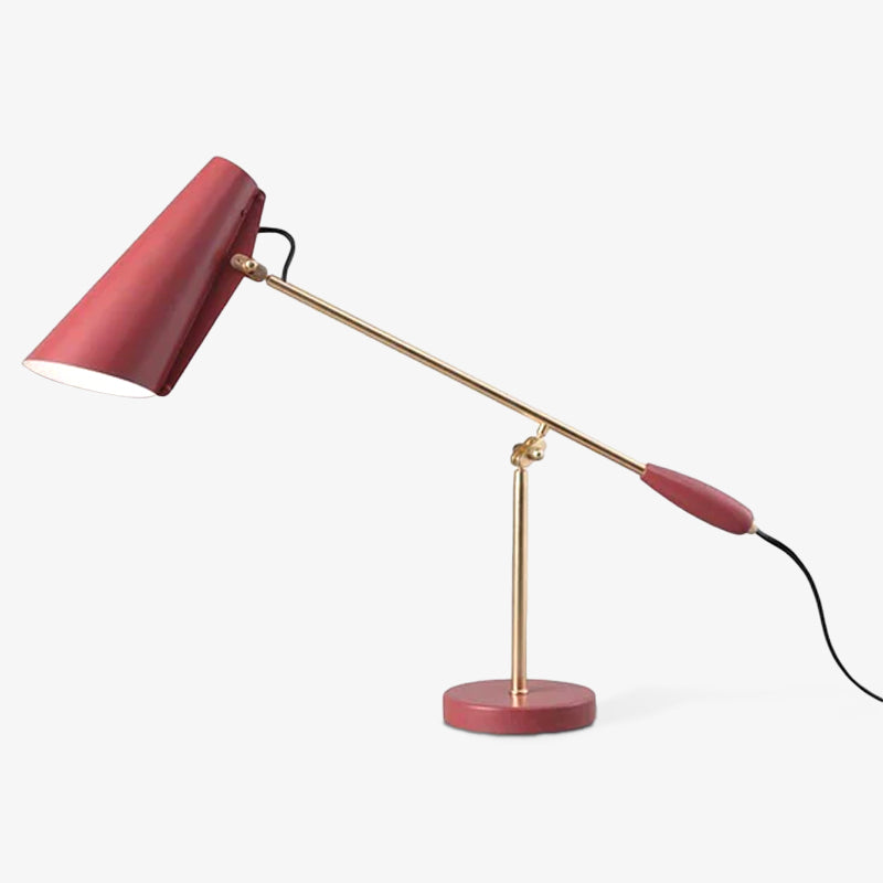 Candeeiro de mesa em aço Orbix de estilo mid-century