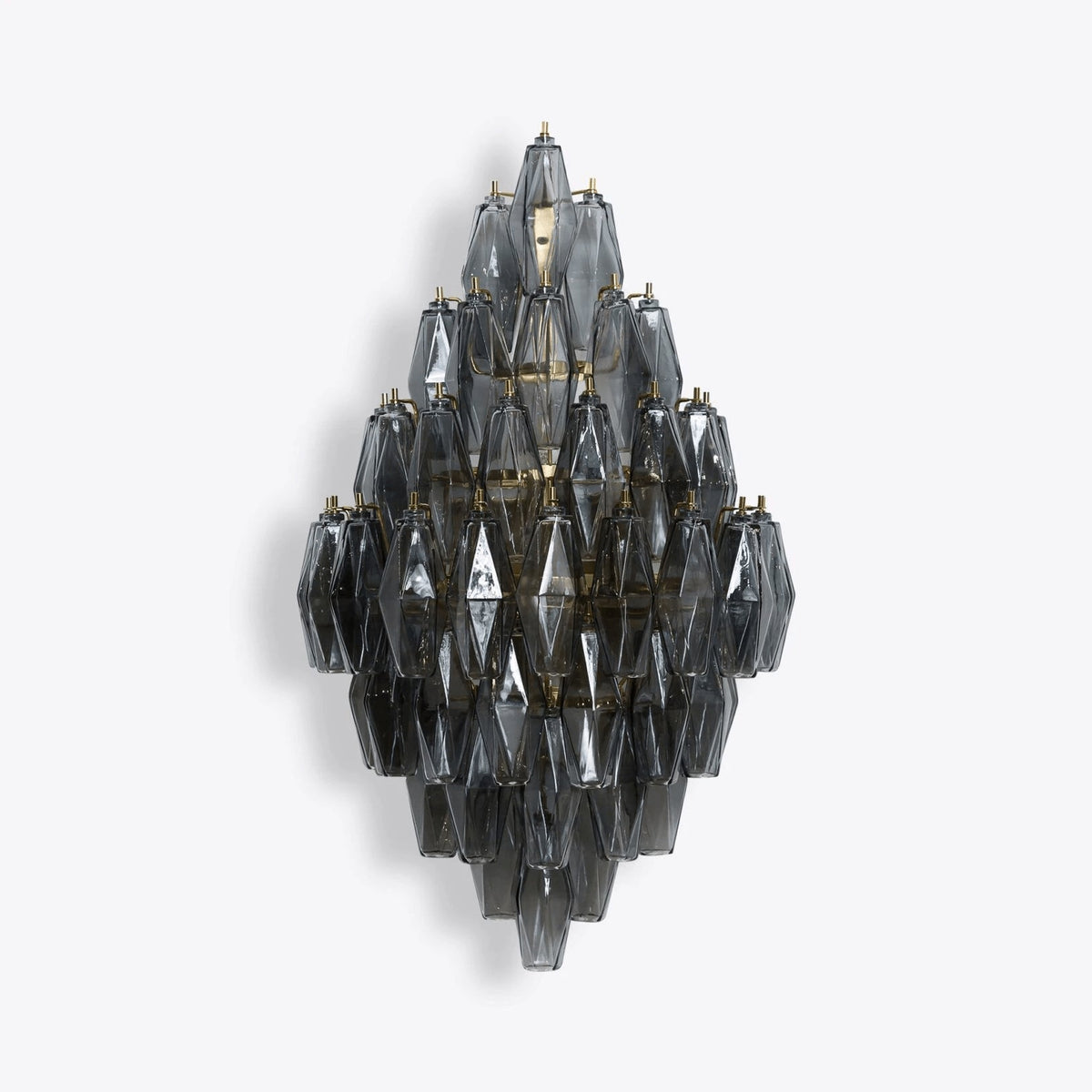 Zyrelis polyedrisk vägglampa i glas