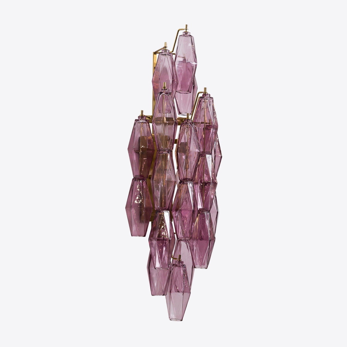 Zyrelis polyedrisk vägglampa i glas