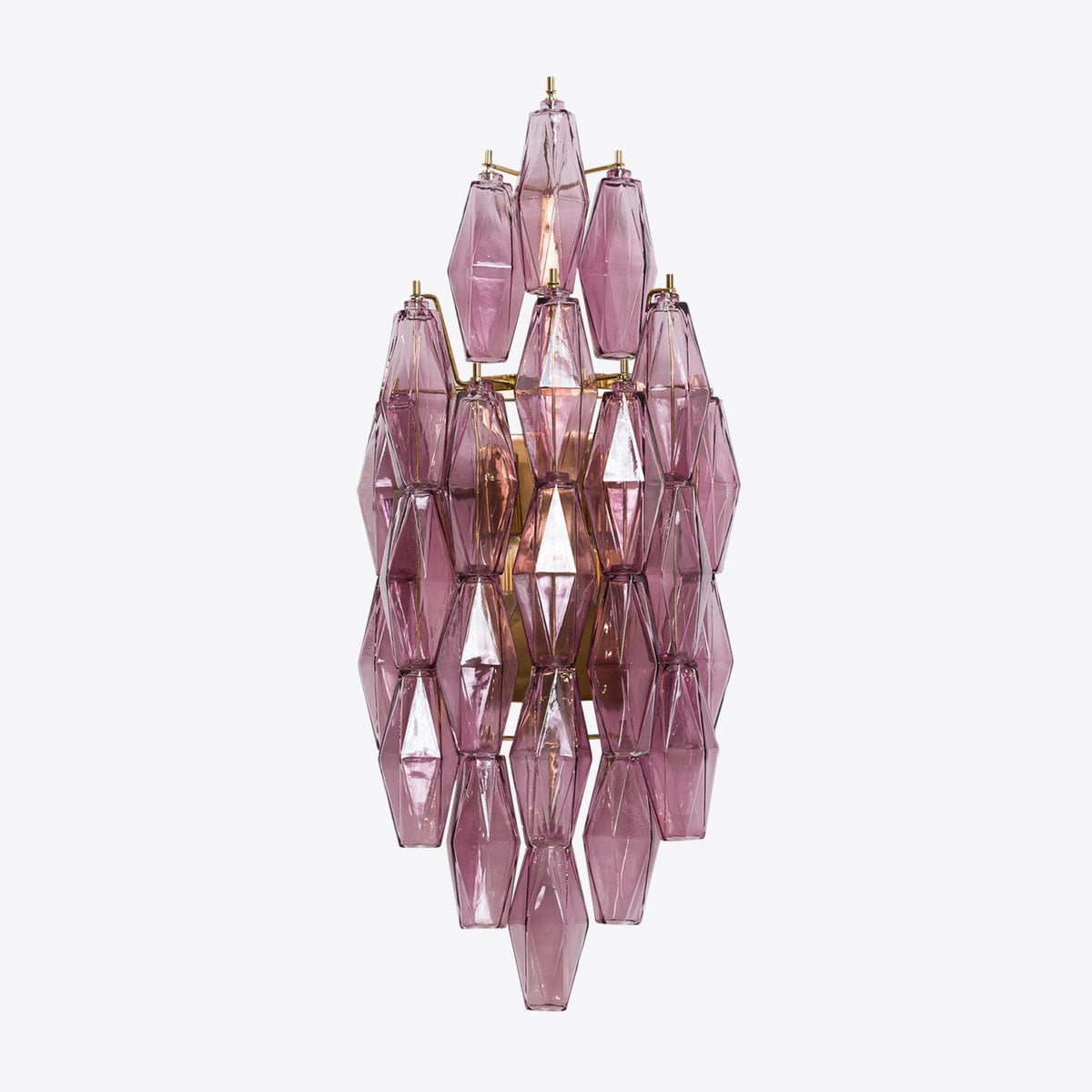 Zyrelis polyedrisk vägglampa i glas