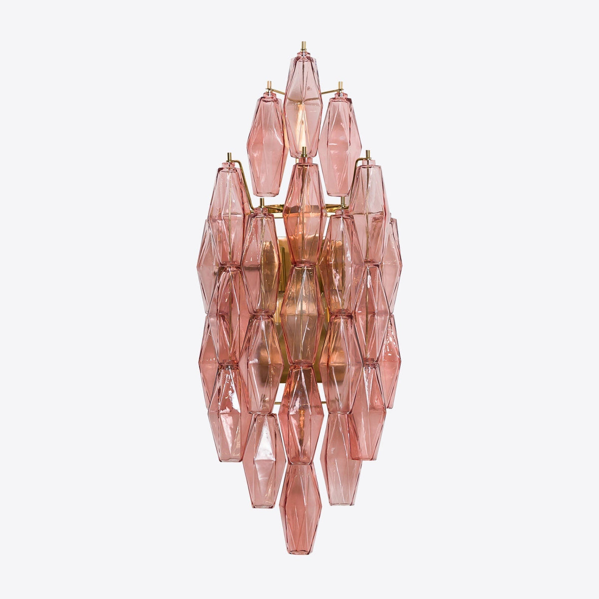 Zyrelis polyedrisk vägglampa i glas