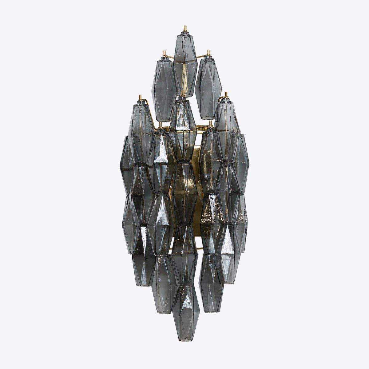Zyrelis polyedrisk vägglampa i glas