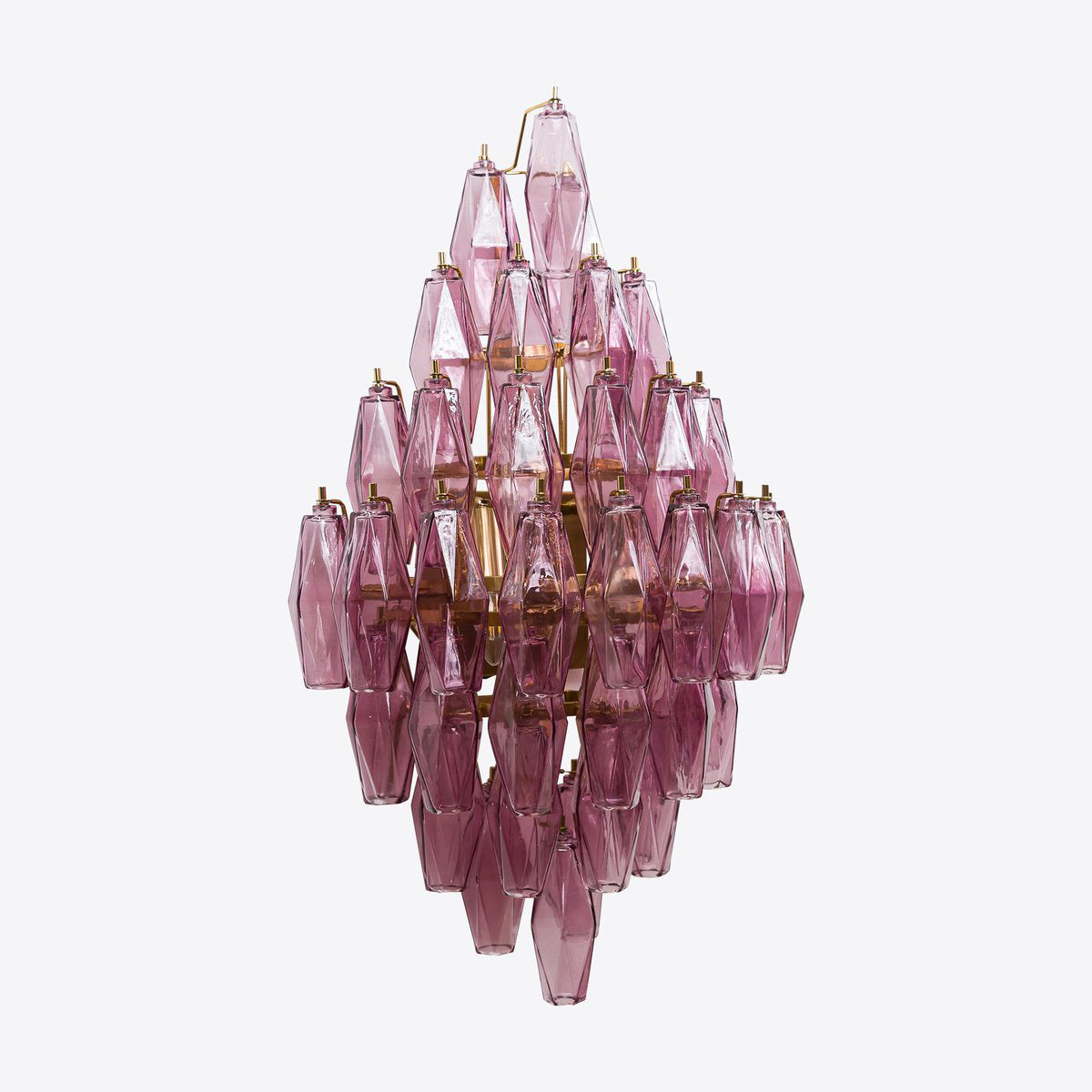 Zyrelis polyedrisk vägglampa i glas