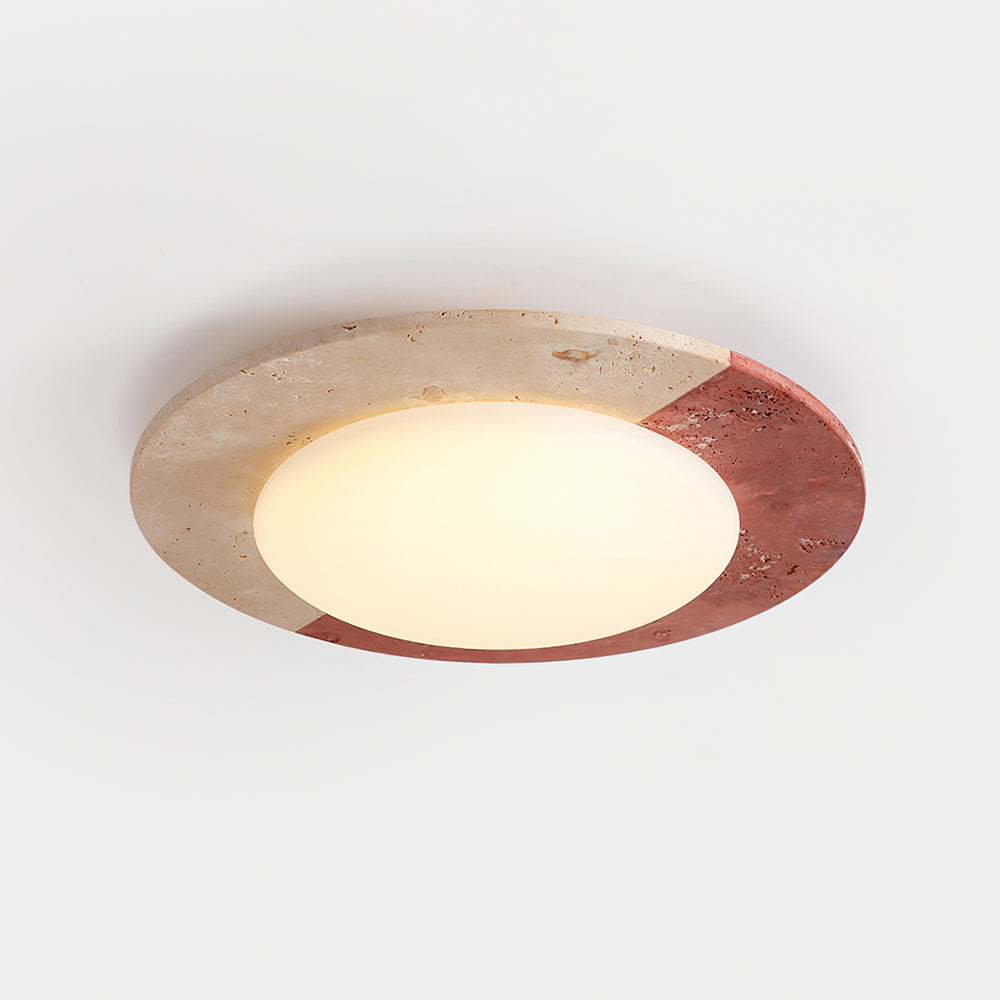 Loftlampe i travertin
