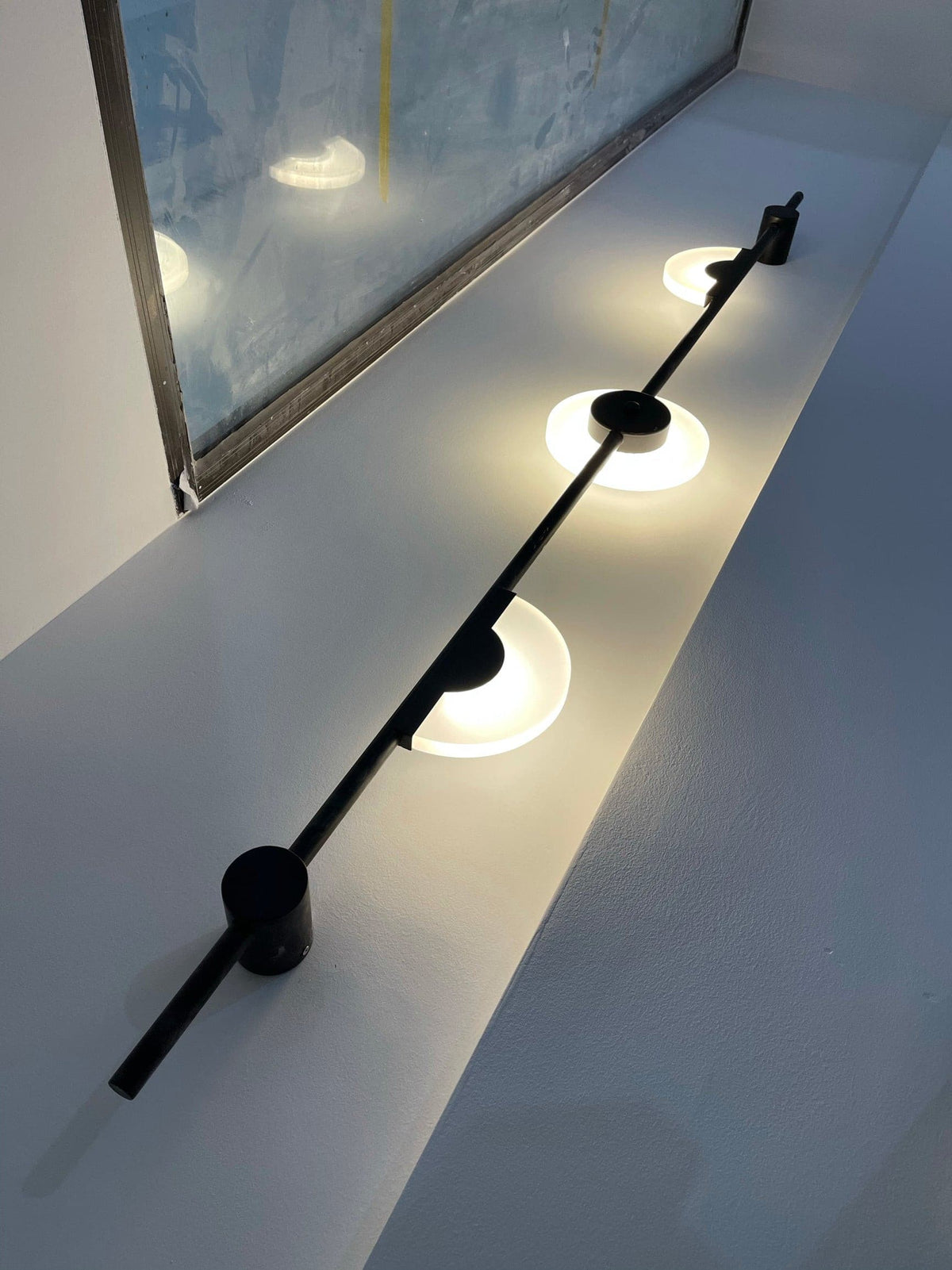 Candeeiro de parede fino em alabastro Moderno Minimalista