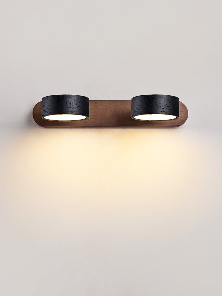Serarise Black Travertine Duo Wall Light
