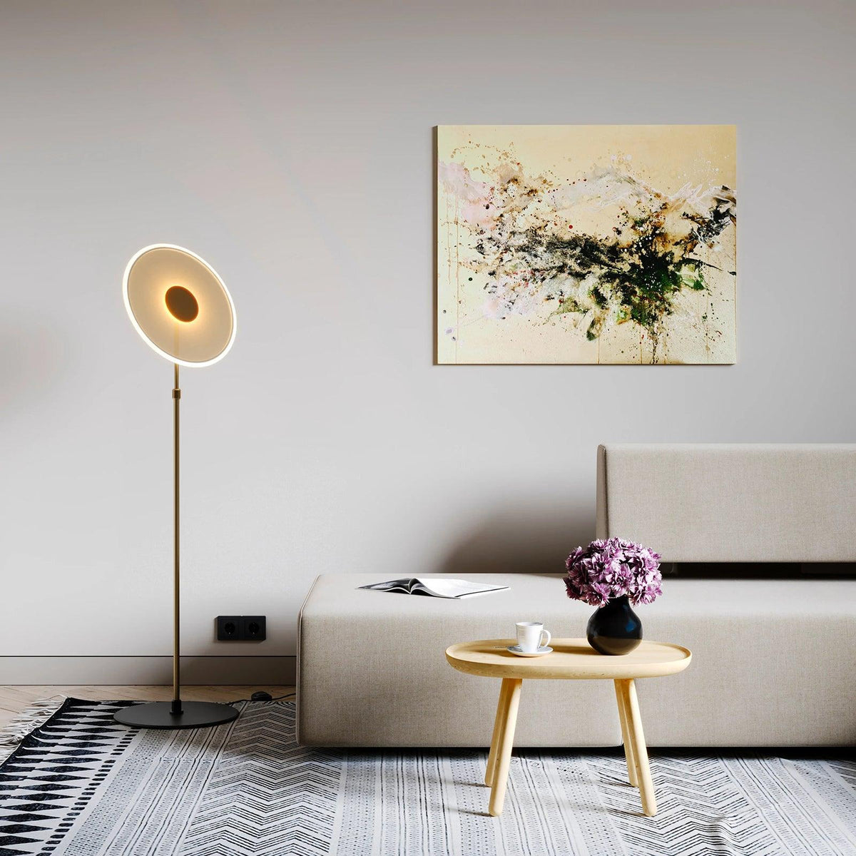 Abir minimalistisk gulvlampe