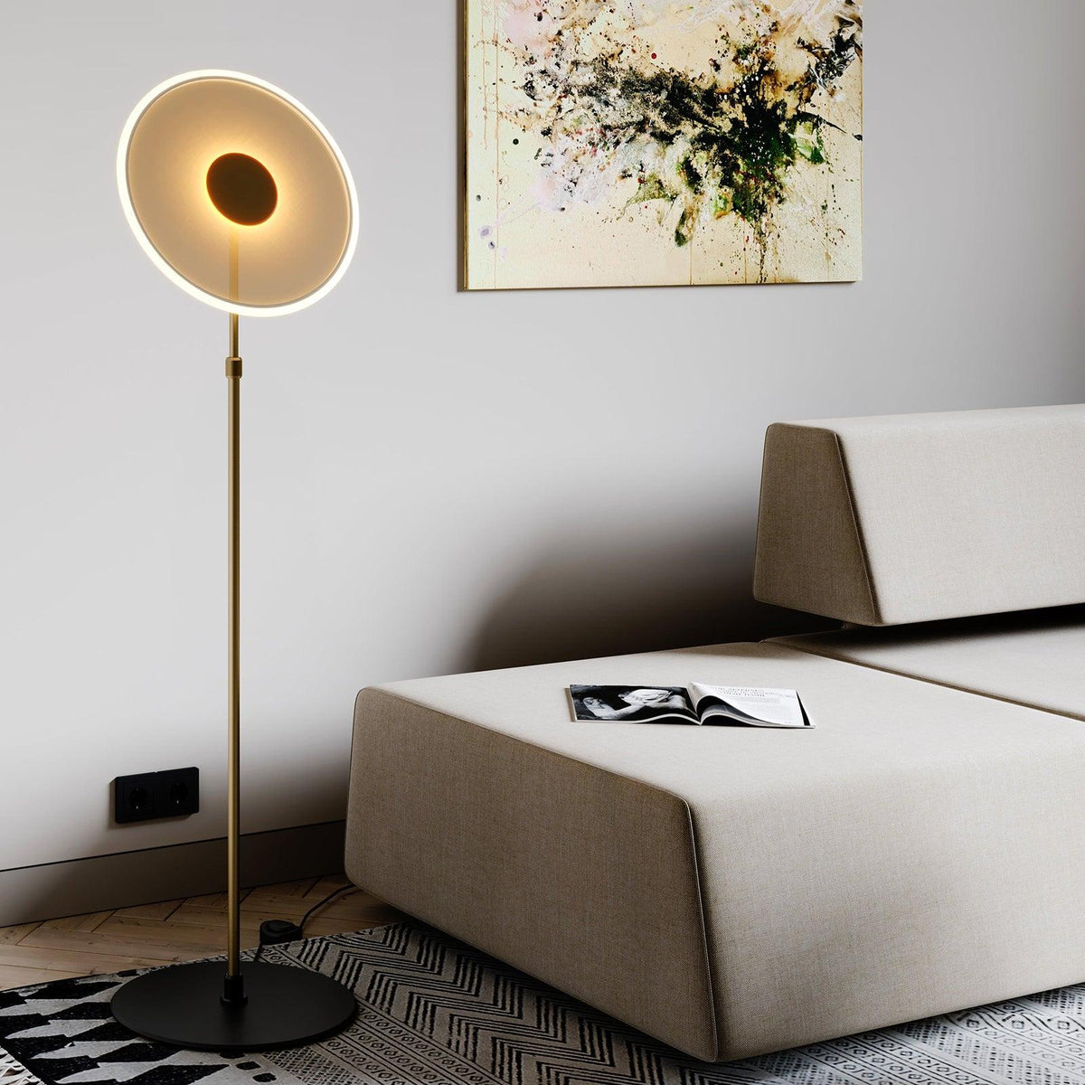 Abir minimalistisk gulvlampe