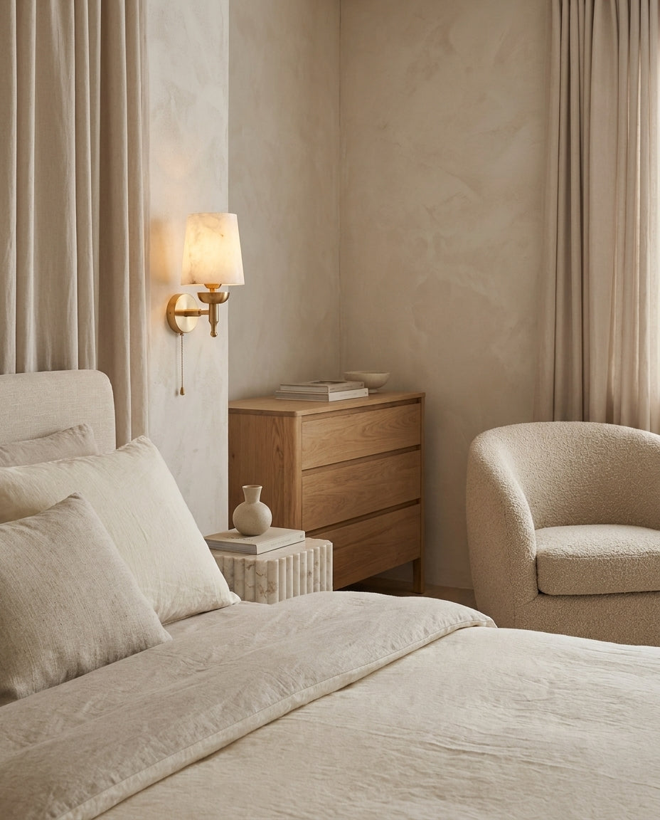Greshford Alabaster Wall Sconce