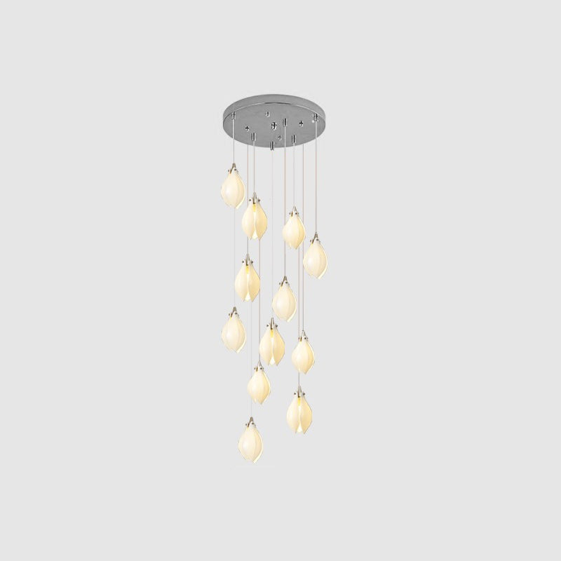 Fioenaya Pendant Lamp White Floral Ceramic