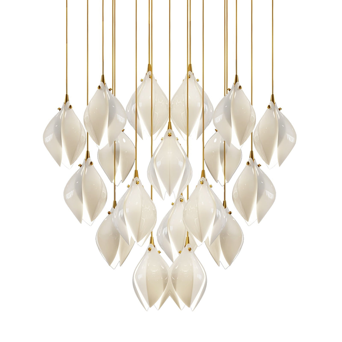 Fioenaya Pendant Lamp White Floral Ceramic