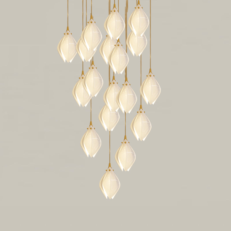 Fioenaya Pendant Lamp White Floral Ceramic