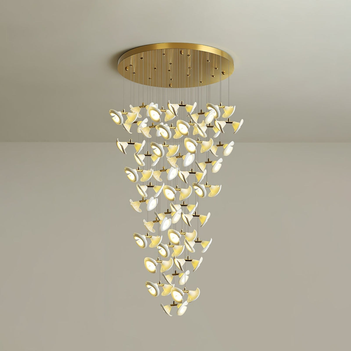 Candeeiro de teto de cerâmica Art Déco Ernoreth