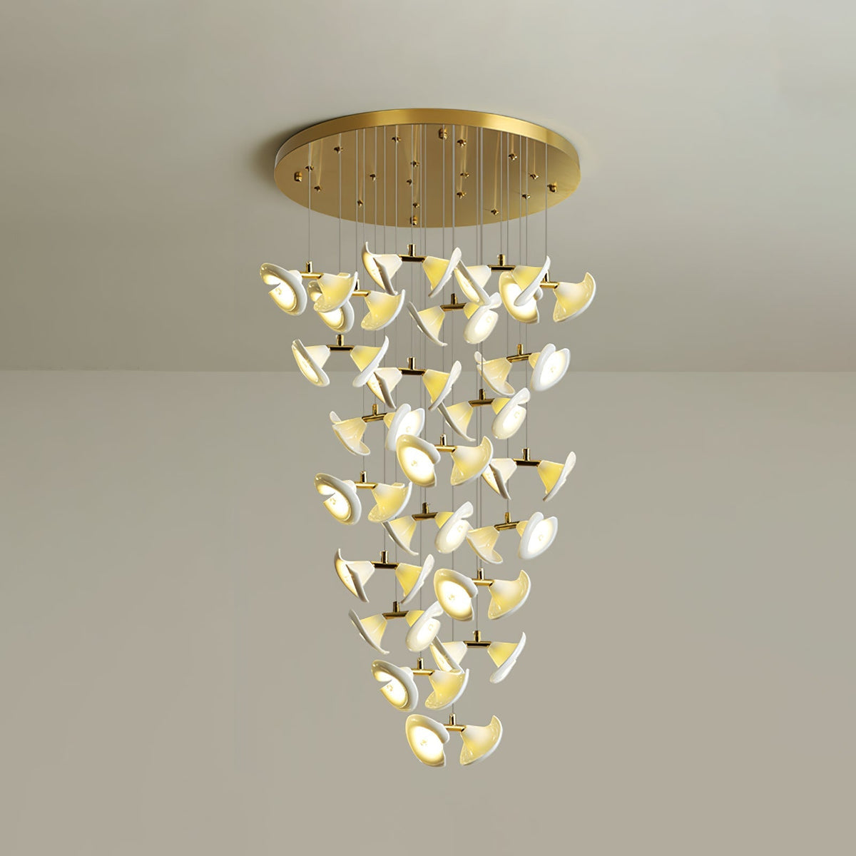 Candeeiro de teto de cerâmica Art Déco Ernoreth