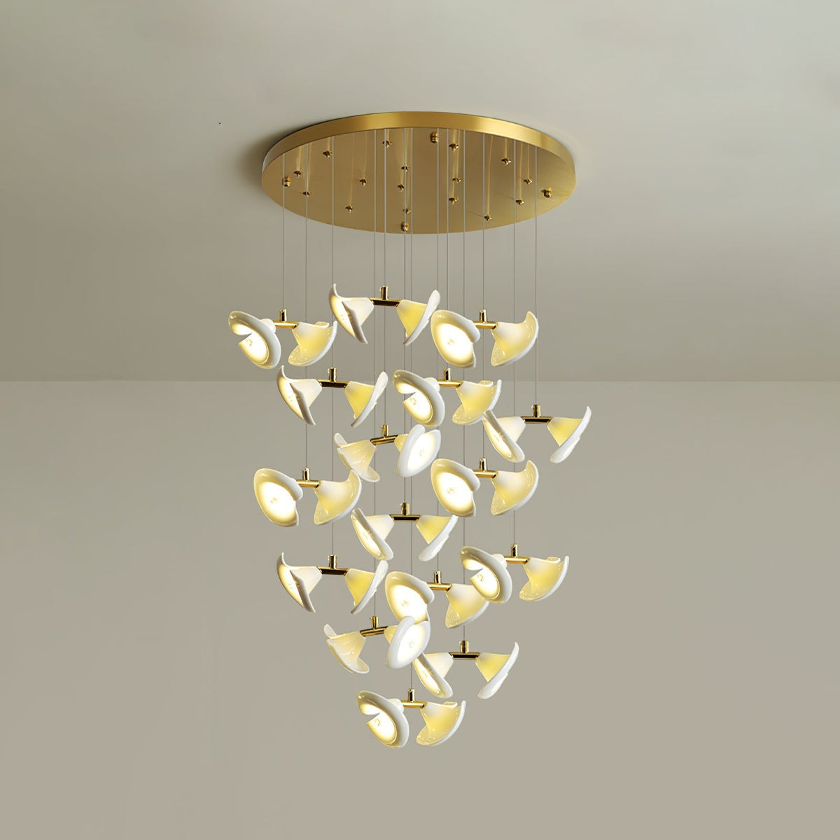 Candeeiro de teto de cerâmica Art Déco Ernoreth
