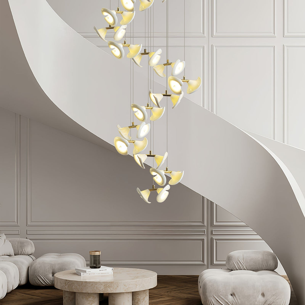 Candeeiro de teto de cerâmica Art Déco Ernoreth