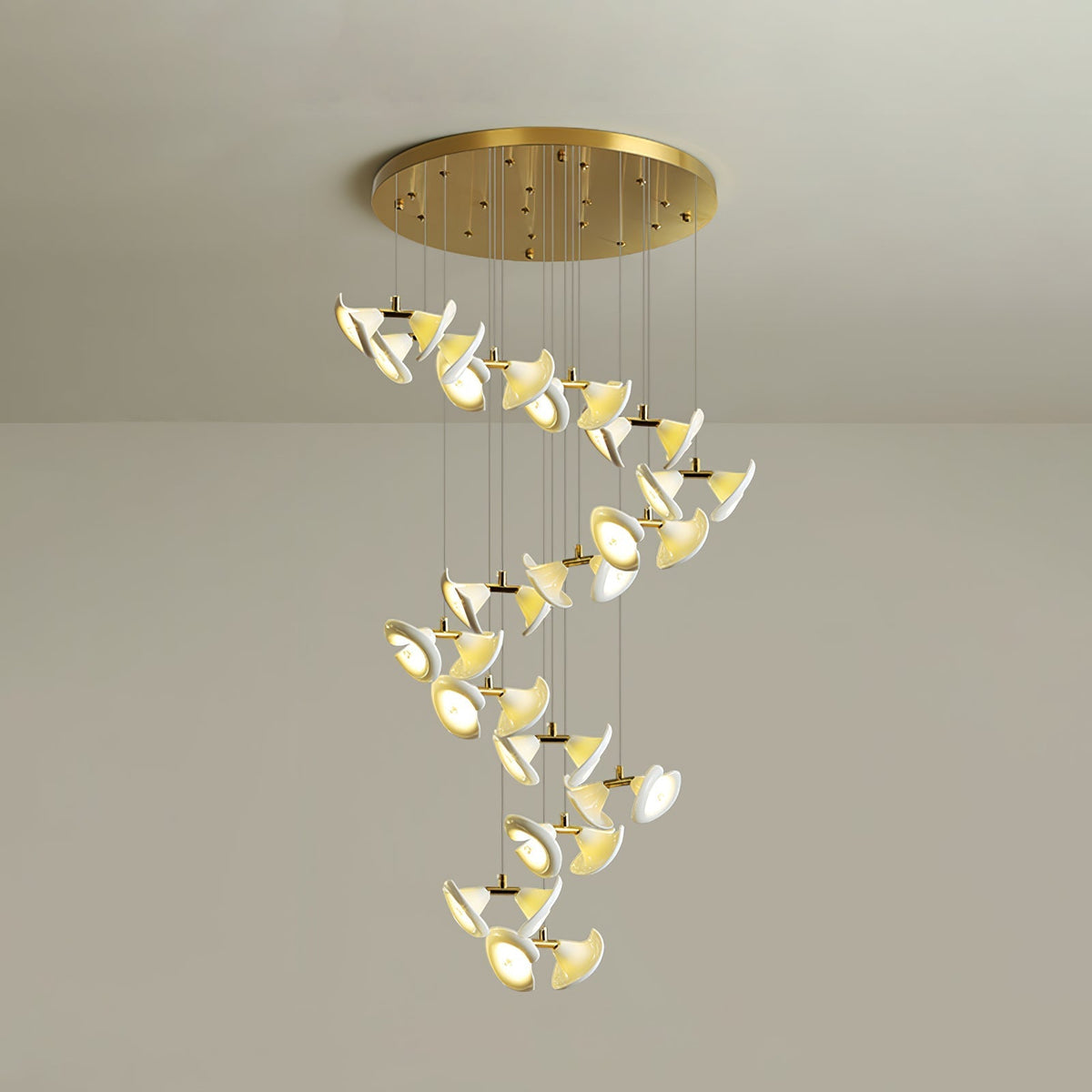 Candeeiro de teto de cerâmica Art Déco Ernoreth