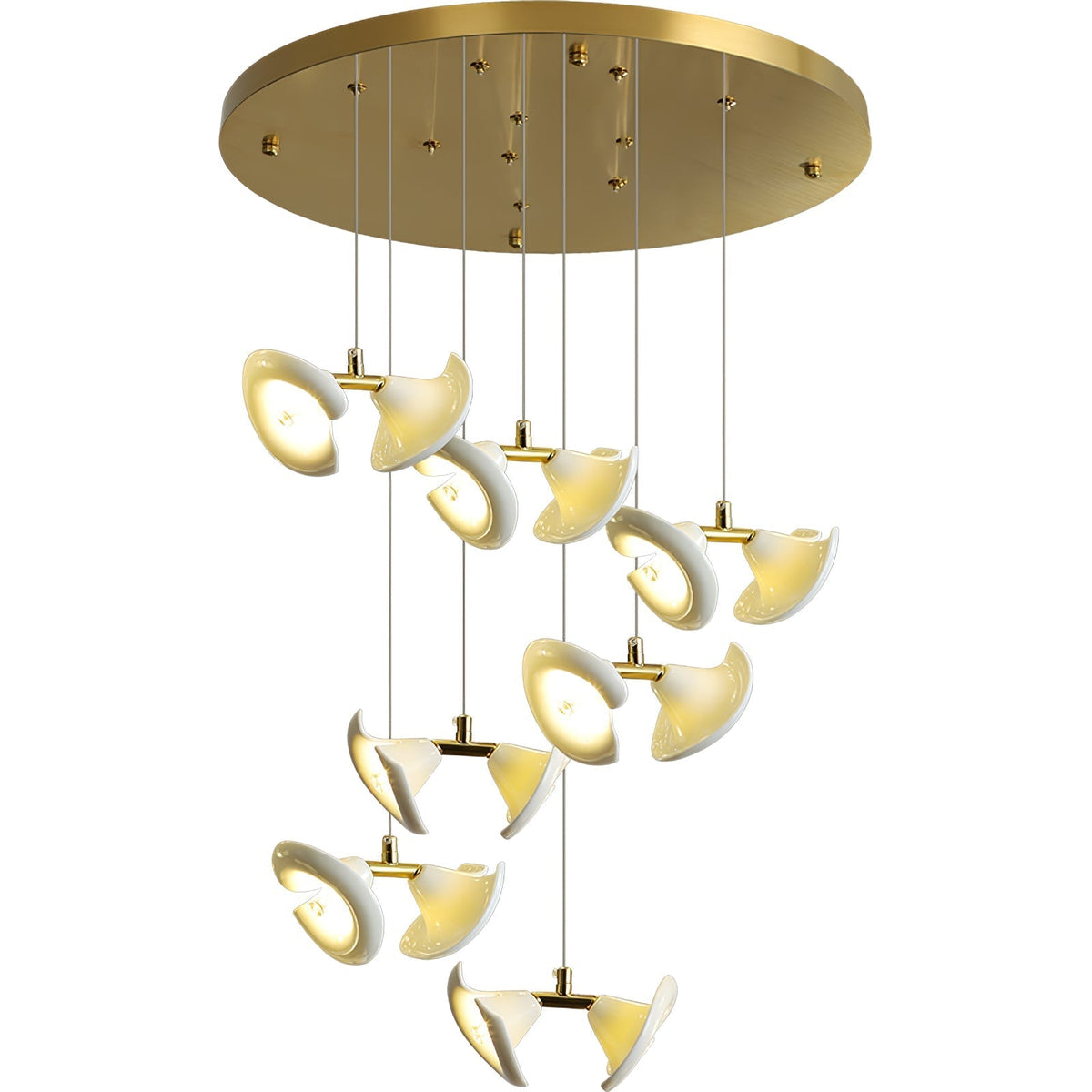 Candeeiro de teto de cerâmica Art Déco Ernoreth