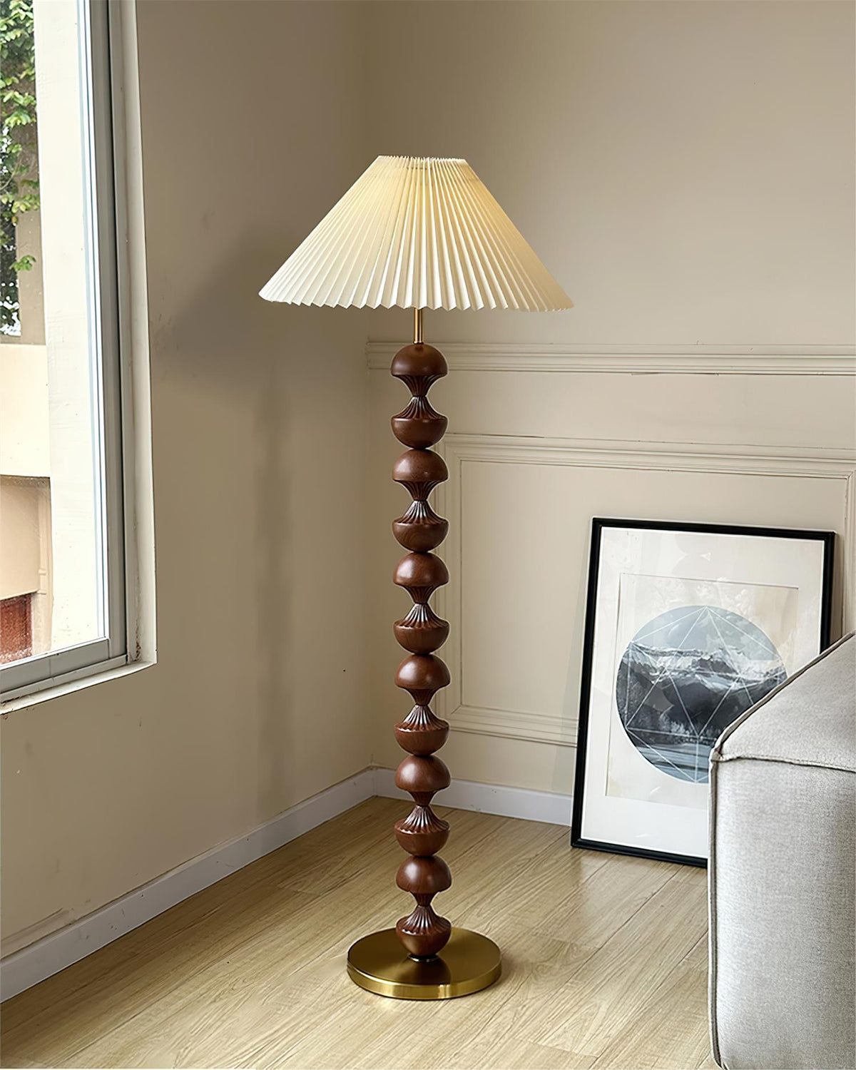 Bobbin-gulvlampe