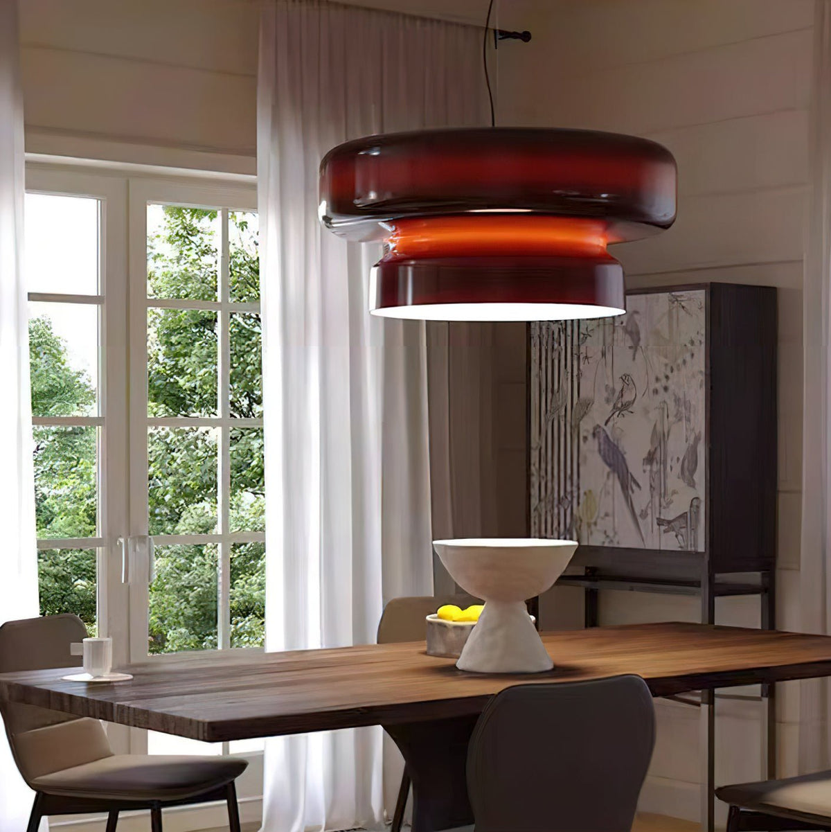 Zerithce moderne minimalistisk pendellampe i glas
