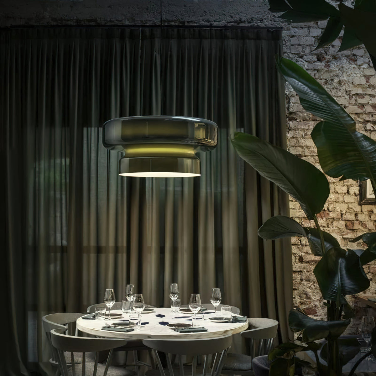 Zerithce moderne minimalistisk pendellampe i glas
