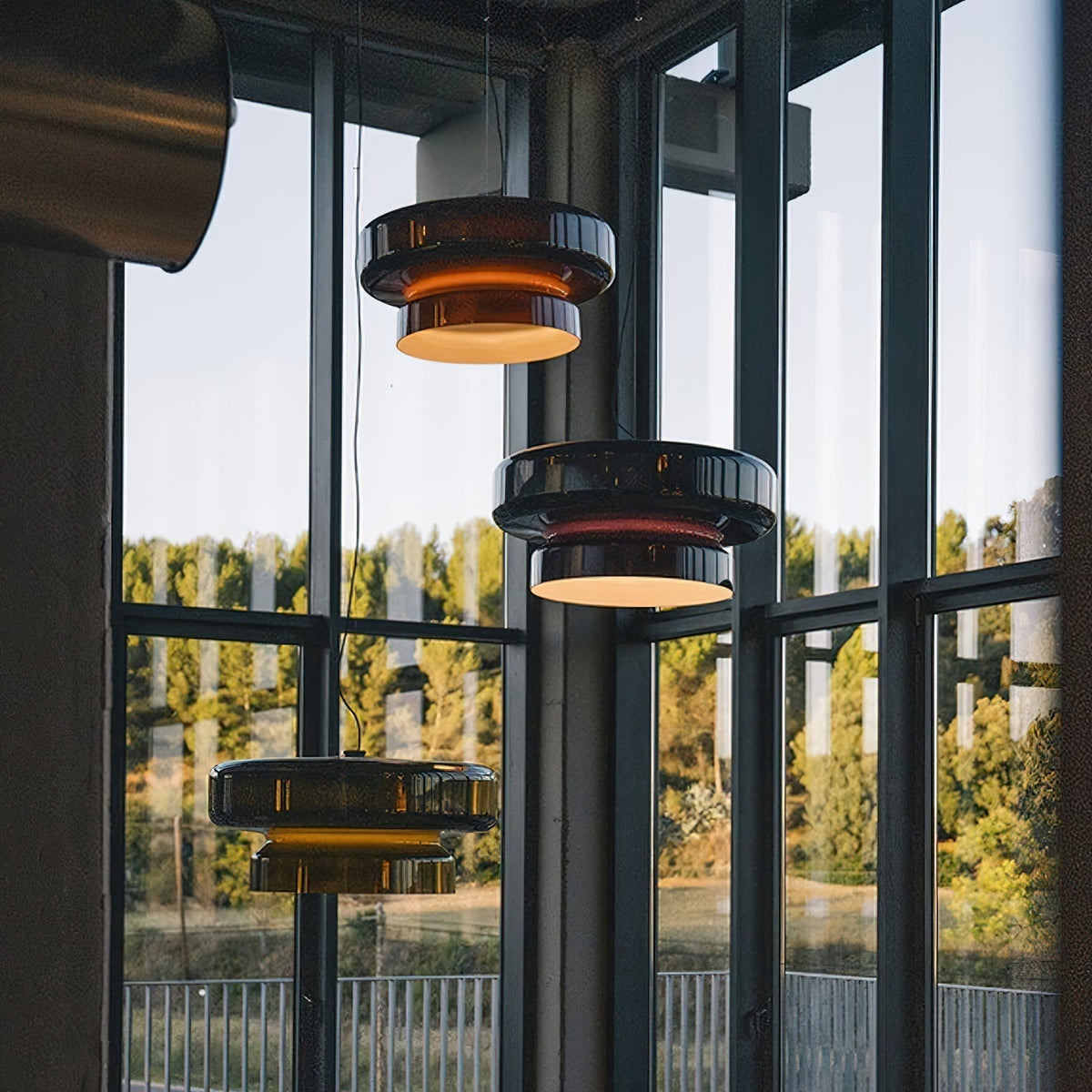 Zerithce moderne minimalistisk pendellampe i glas