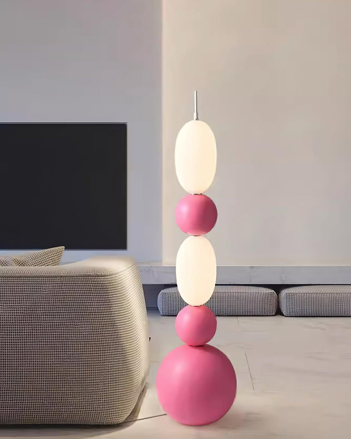 Ullen lekfull konstnärlig golvlampa