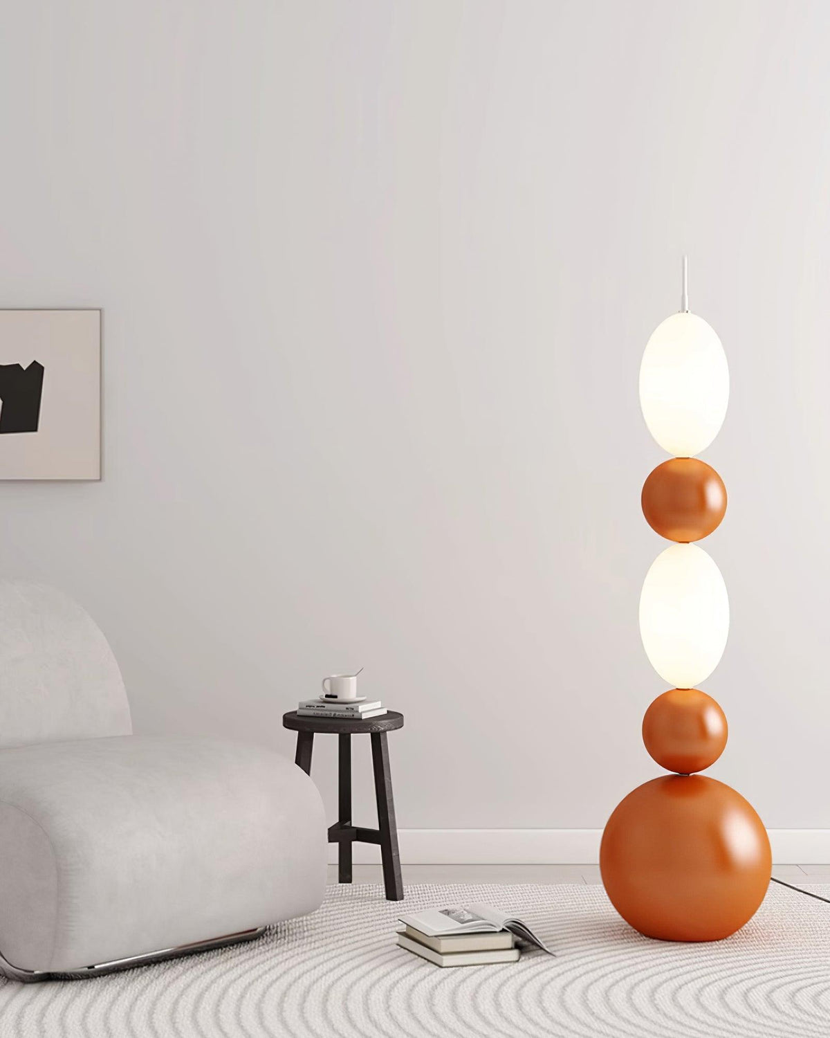 Ullen lekfull konstnärlig golvlampa