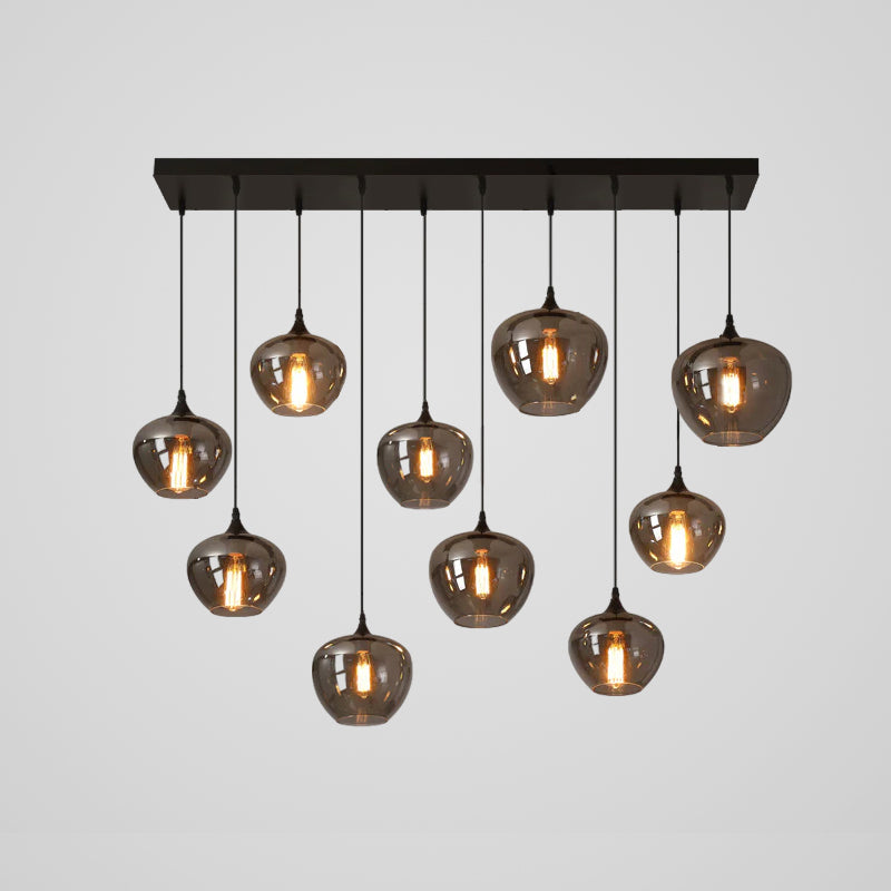 Tevely industrielt elegant pendel i glas