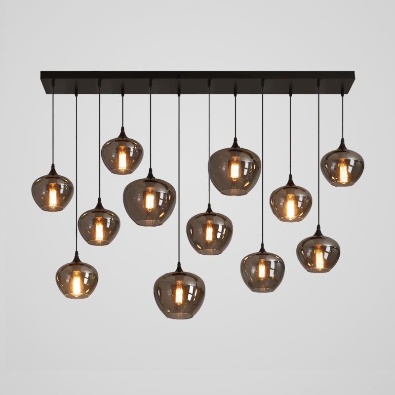 Tevely industrielt elegant pendel i glas