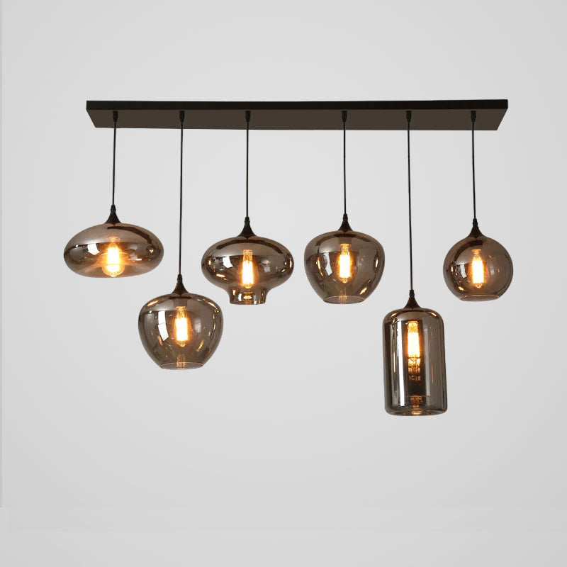 Tevely industrielt elegant pendel i glas